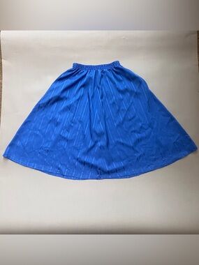 Whimsical cottagecore handmade midi a line skirt with pockets and elastic waist